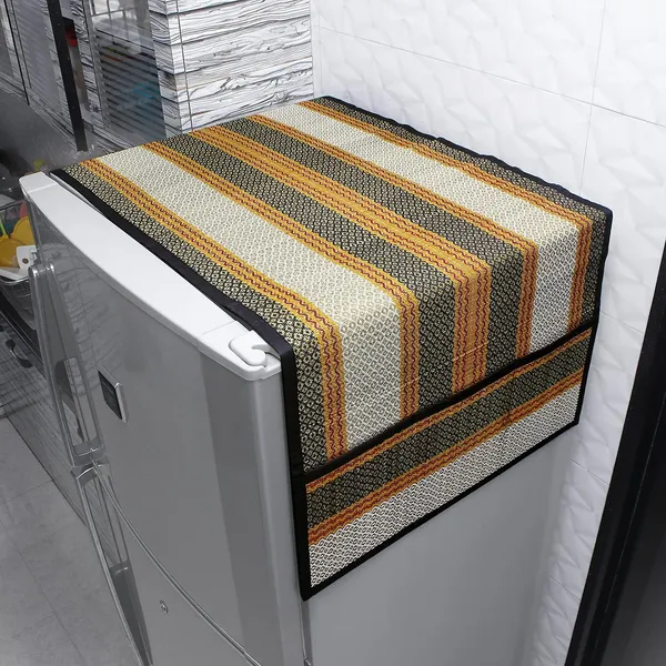 Madurkathi_Refrigerator_Top_Cover_With_Pockets