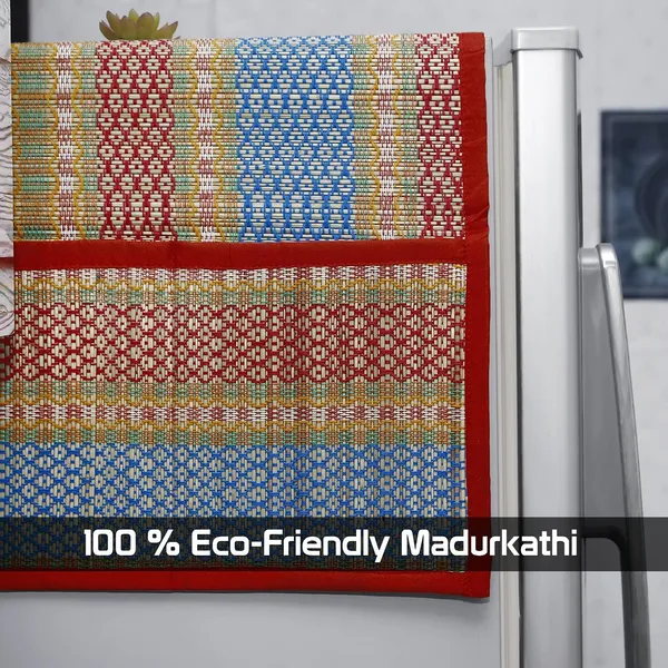 Madurkathi_Refrigerator_Top_Cover_With_Pockets