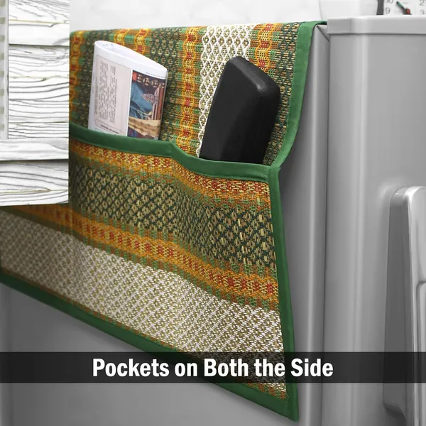 Madurkathi_Refrigerator_Top_Cover_With_Pockets