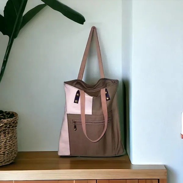 Canvas_Tote_Bag_With_Zip_And_Leather_Handle