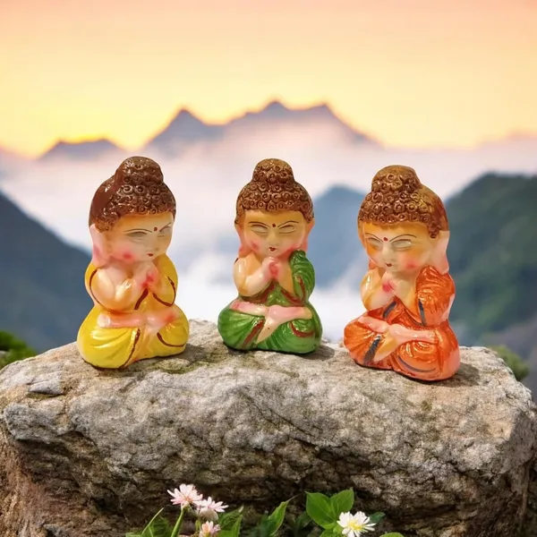 Terracotta_Buddha_Monk_Sculpture_Set