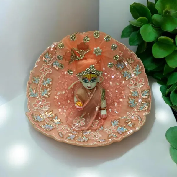 Zardosi_Work_Deity_Dress_With_Choli_And_Pagdi