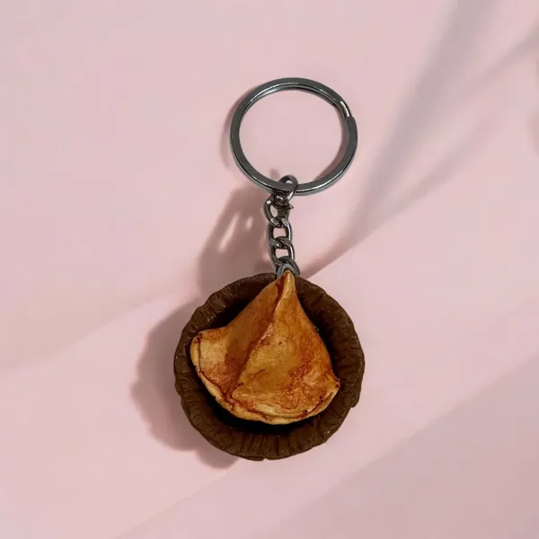 Samosa_Miniature_Keychain