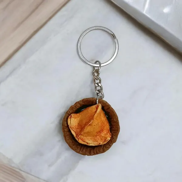 Samosa_Miniature_Keychain