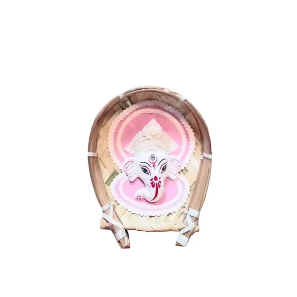 Ganesha_Face_Wall_Hanging_In_Bamboo_Tray
