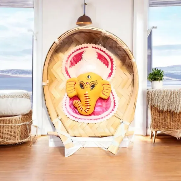 Ganesha_Wall_Hanging_With_Bamboo_Tray