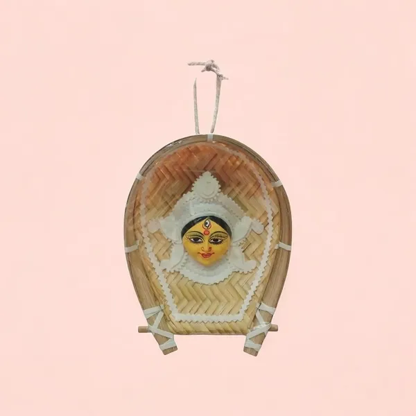 Durga_Wall_Hanging_With_Bamboo_Tray