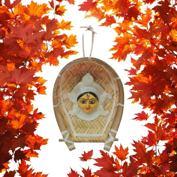 Durga_Wall_Hanging_With_Bamboo_Tray