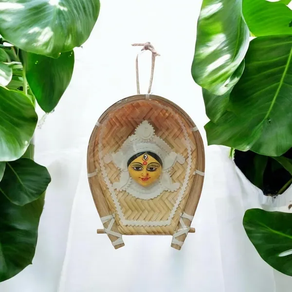 Durga_Wall_Hanging_With_Bamboo_Tray