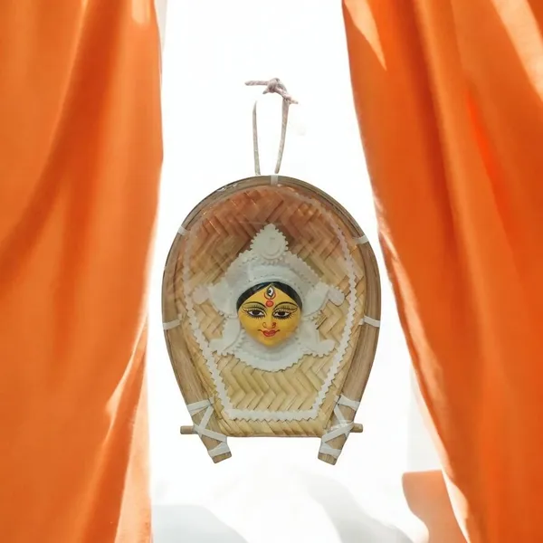 Durga_Wall_Hanging_With_Bamboo_Tray