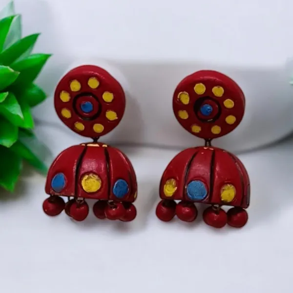 Handmade_Terracotta_Jhumka_Earrings