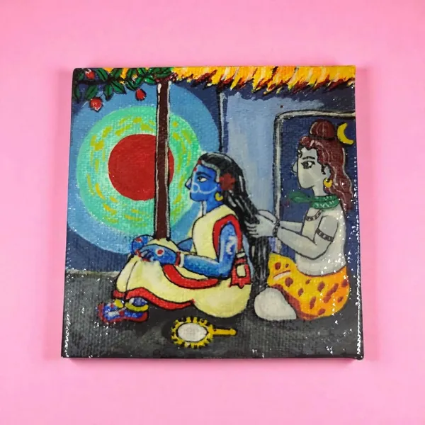 Shiva_Parvathi_Canvas_Fridge_Magnet