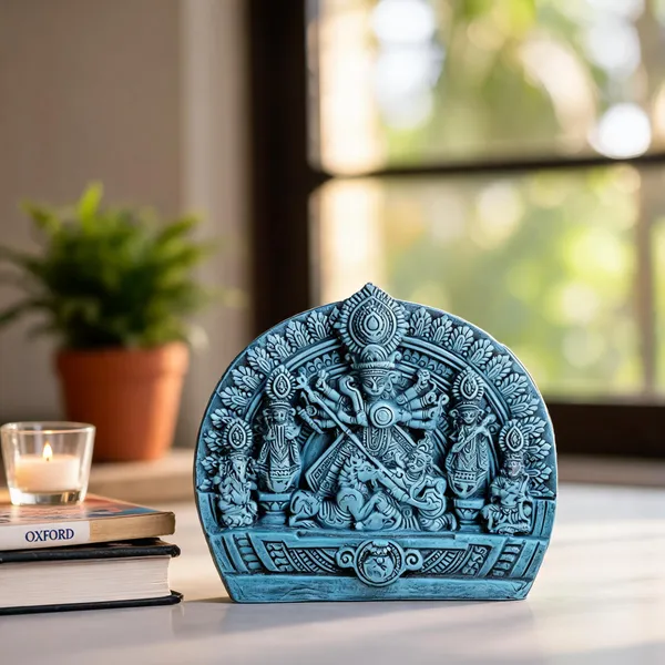 Terracotta_Goddess_Durga_Idol_With_Family