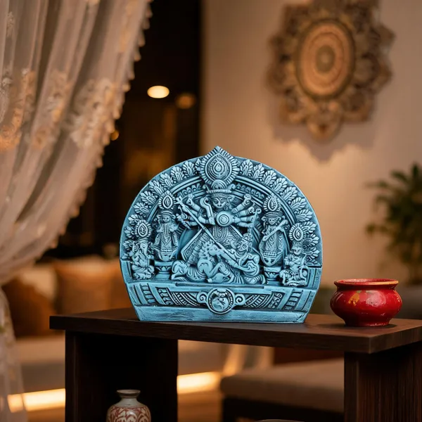 Terracotta_Goddess_Durga_Idol_With_Family