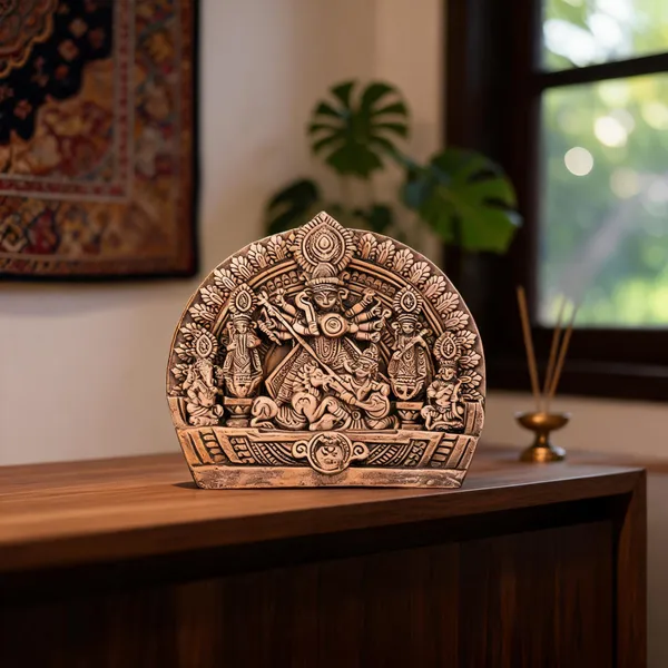 Terracotta_Goddess_Durga_Idol_With_Family
