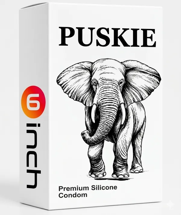 Puskie_Brown_Silicone_Reusable_Dragonn_Condom