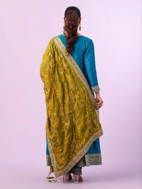 Teal_Embroidered_Straight_Kurta_Set_for_Women