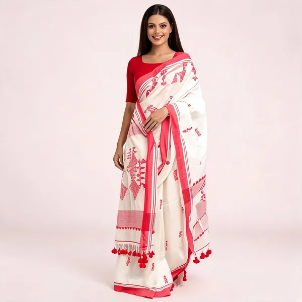 White_Cotton_Printed_Saree_for_Women