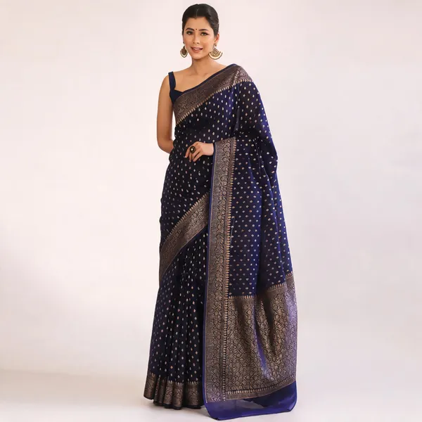 Navy_Blue_Printed_Saree_for_Women