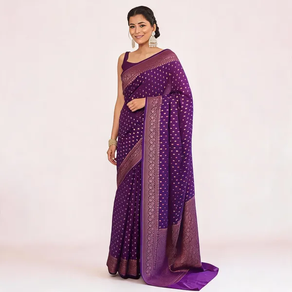 Purple_Woven_Saree_For_Women