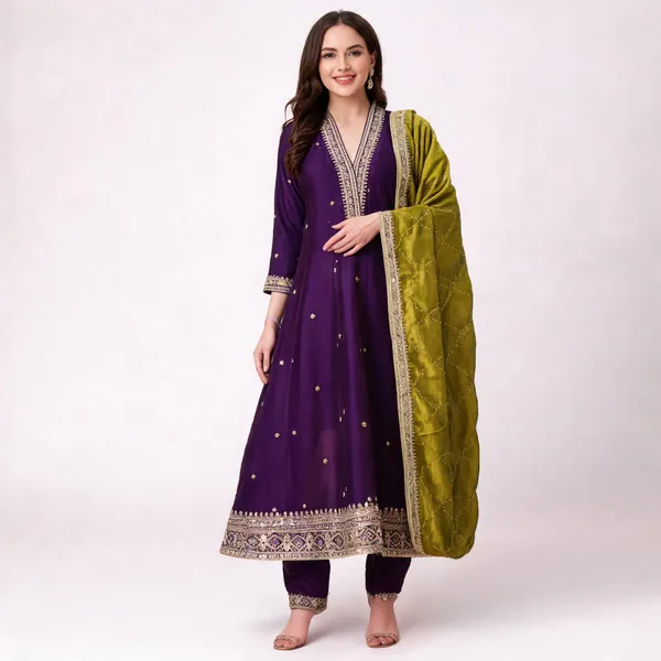 Purple_Embroidered_Straight_Fit_Kurta_Set_for_Women