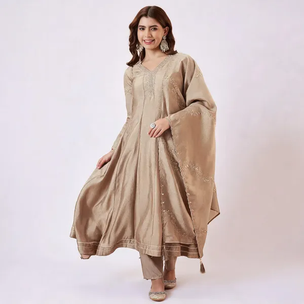 Beige_Silk_Straight_Kurta_Set_for_Women