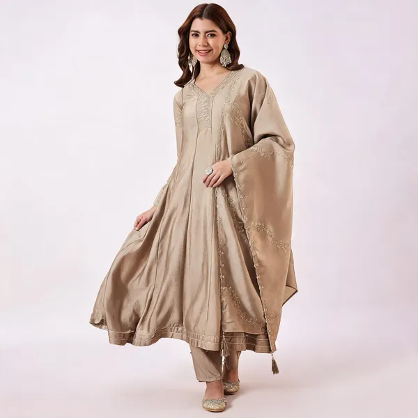 Beige_Silk_Straight_Kurta_Set_for_Women