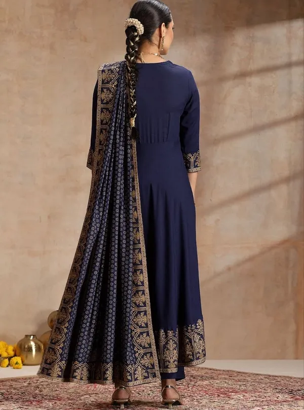 Navy_Anarkali_Suit_Set_For_Women