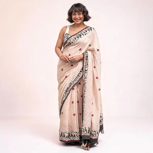 Beige_Printed_Saree_For_Women