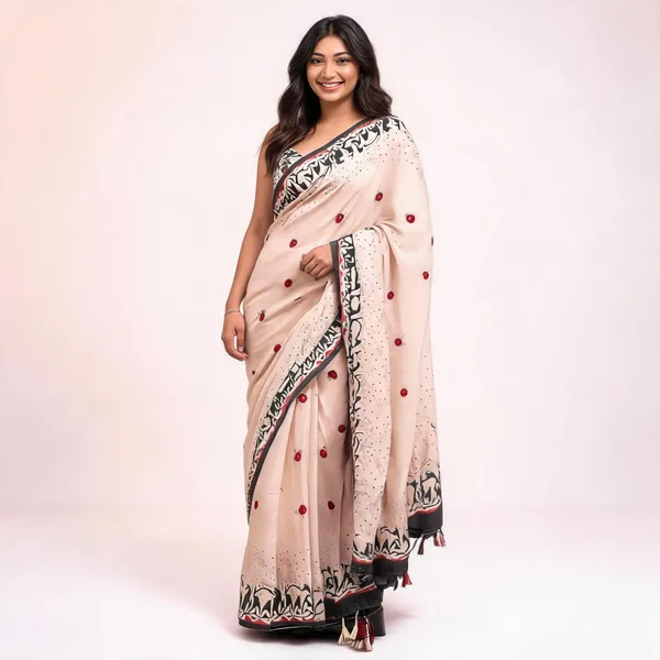 Beige_Printed_Saree_For_Women