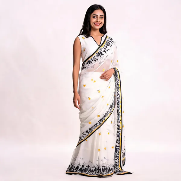 White_Printed_Saree_for_Women