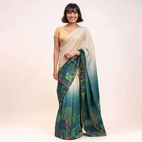 Cream_Printed_Ombre_Saree_for_Women