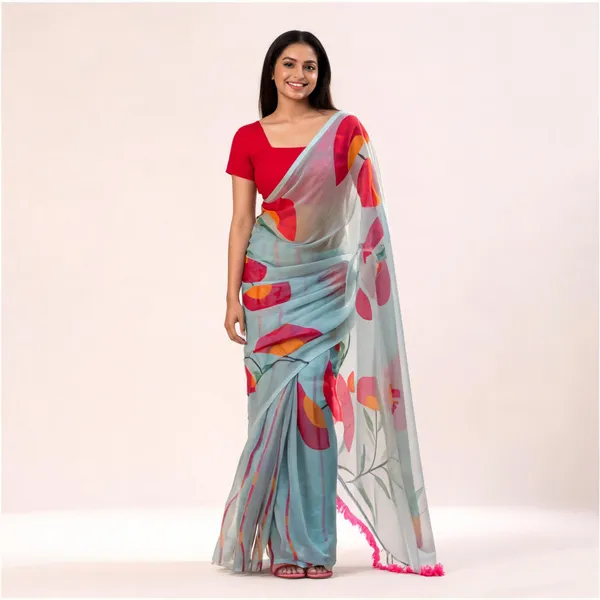 Blue_Chiffon_Printed_Saree_for_Women