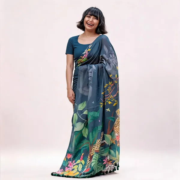 Blue_Sheer_Printed_Saree_for_Women
