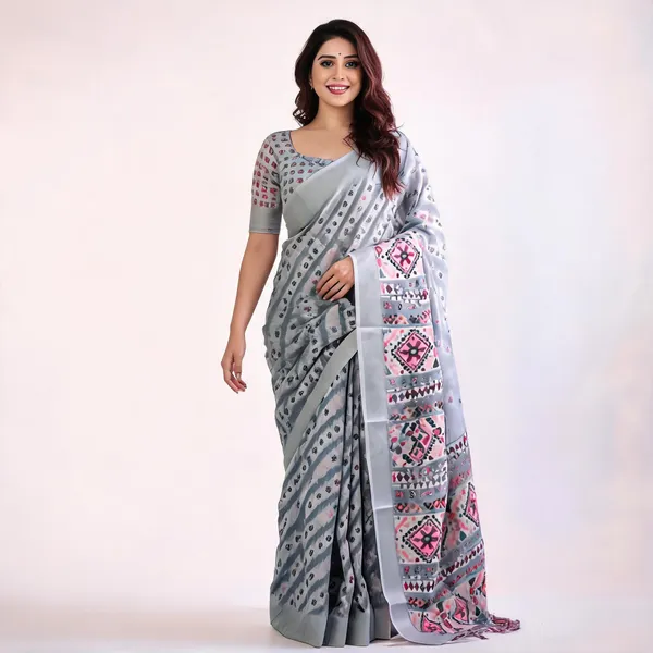 Grey_Printed_Saree_for_Women