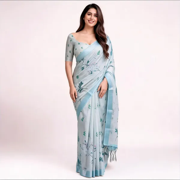 Light_Blue_Floral_Print_Saree_for_Women