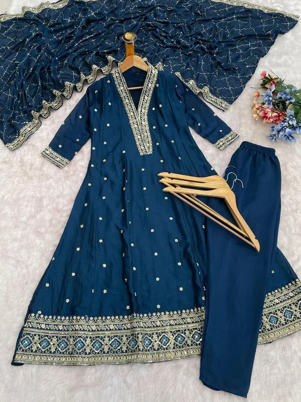 Navy_Blue_Embroidered_Anarkali_Kurta_Set_for_Women