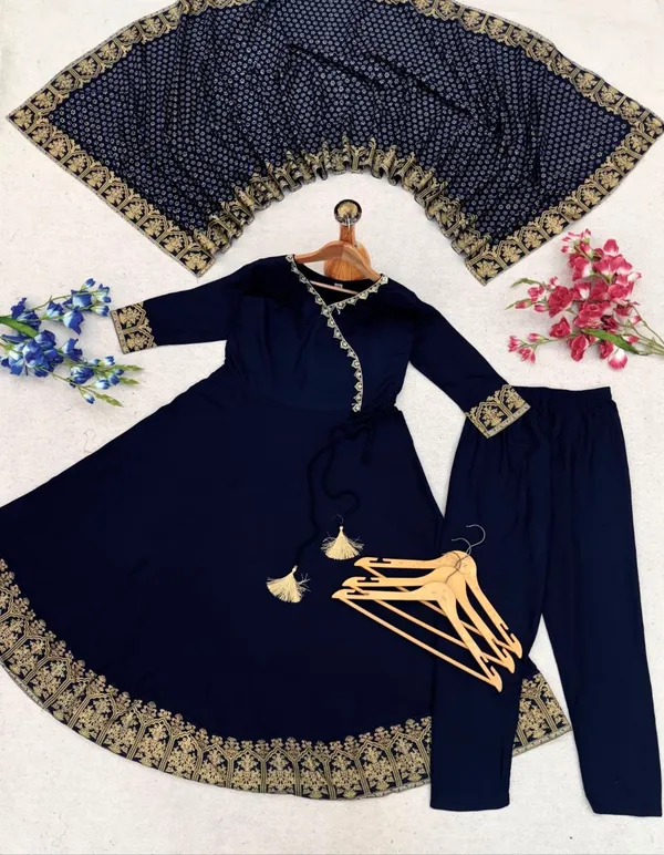 Navy_Anarkali_Suit_Set_For_Women