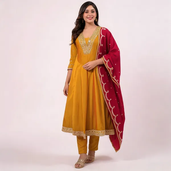 Mustard_Anarkali_Suit_Set_With_Dupatta_for_Women