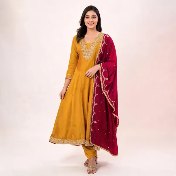 Mustard_Anarkali_Suit_Set_With_Dupatta_for_Women