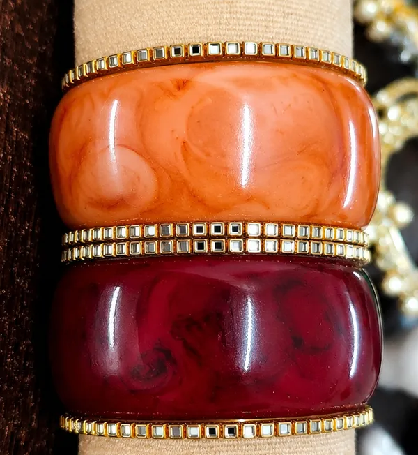 Orange_And_Maroon_Stone_Embellished_Bangles_Set_For_Women