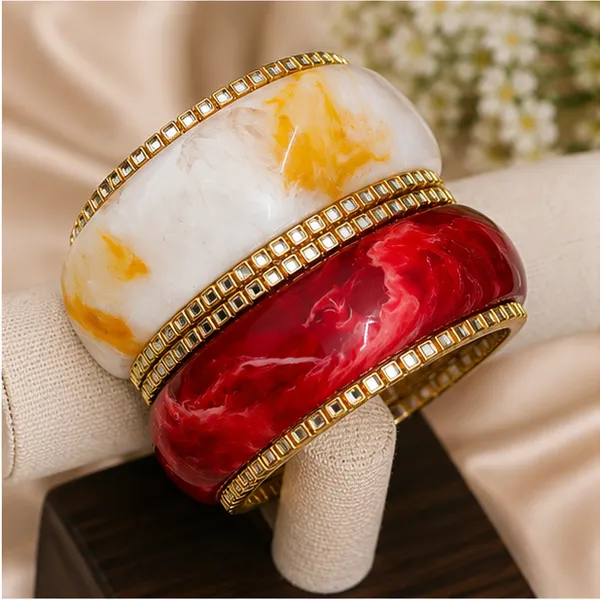 Multicolor_Resin_Bangle_Set_For_Women