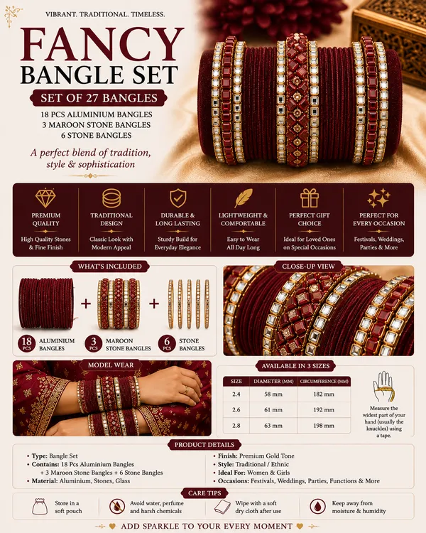 Maroon_Stone_Embellished_Bangle_Set_For_Women