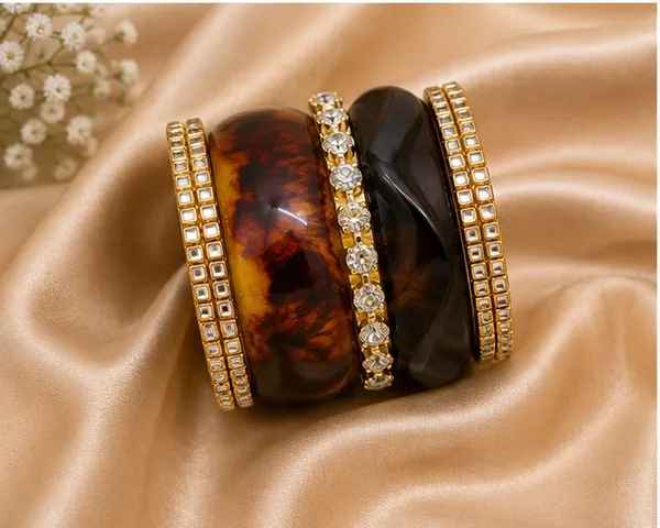 Black_Brown_Gold_Tone_Embellished_Bangle_Set_For_Women