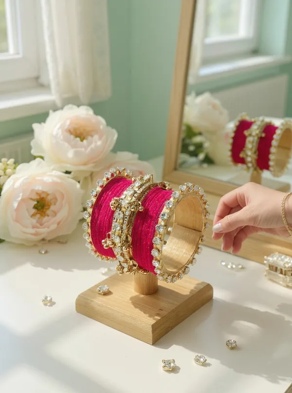 Red_Aluminium_Traditional_Bangle_Set_For_Women