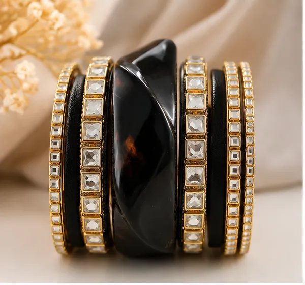 Black_Resin_Stone_Studded_Bangle_Set_For_Women