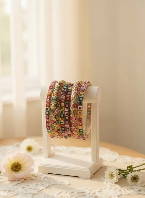 Multicolor_Traditional_Bangle_Set_For_Women