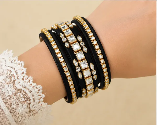 Black_Thread_Stone_Bangle_Set_For_Women