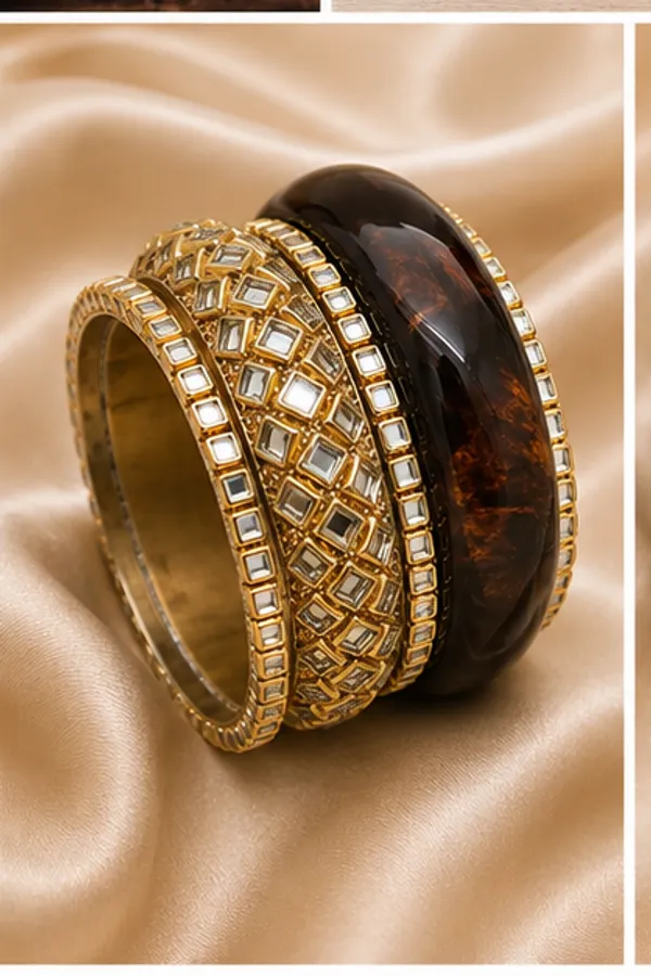 Gold_Tone_Designer_Bangle_Set_For_Women