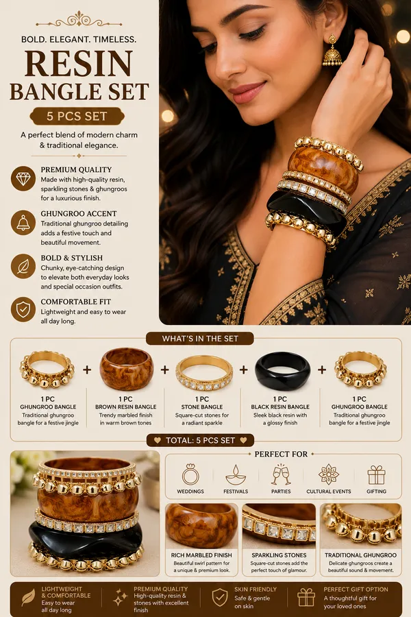 Brown_And_Black_Embellished_Bangle_Set_For_Women
